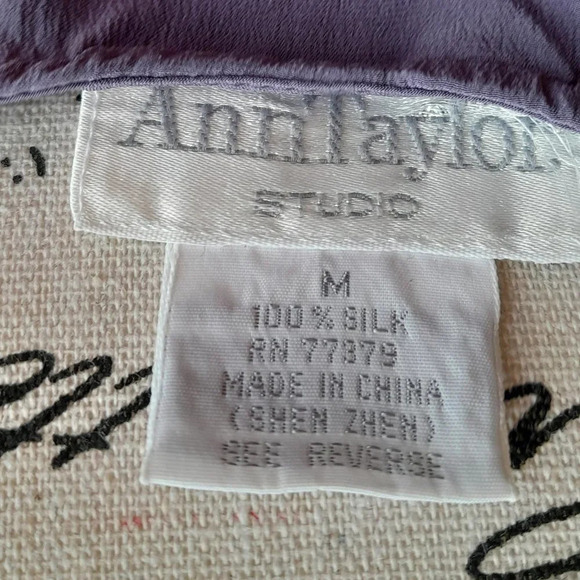 Ann Taylor Studio Silk Purple Tank - Picture 2 of 4
